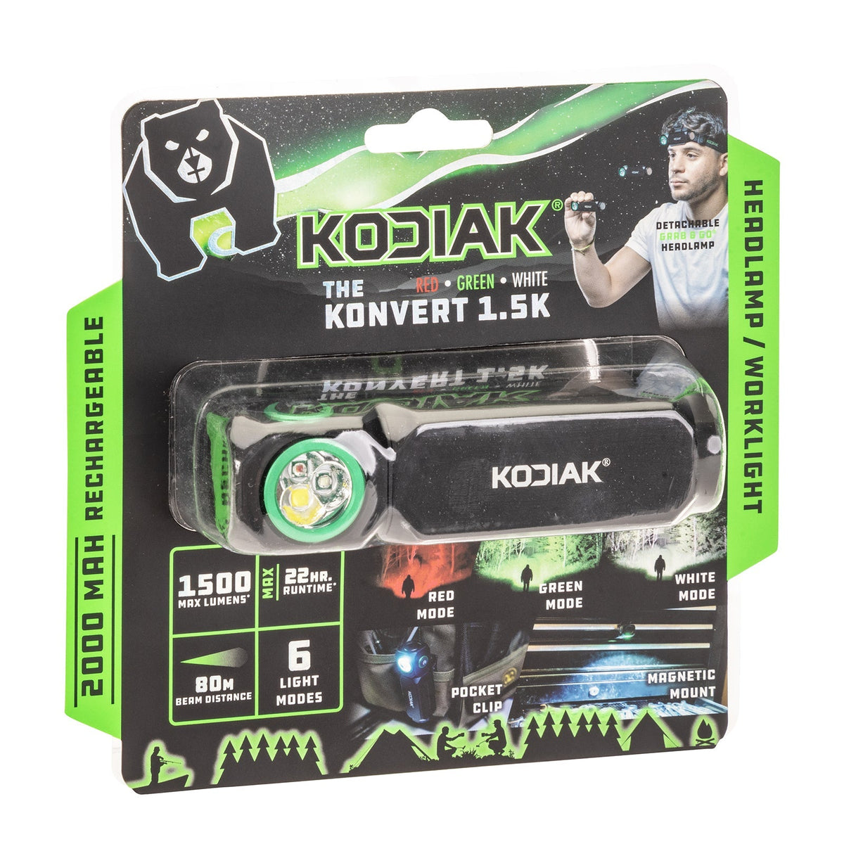 Kodiak® Konvert 1.5K RGW Headlamp