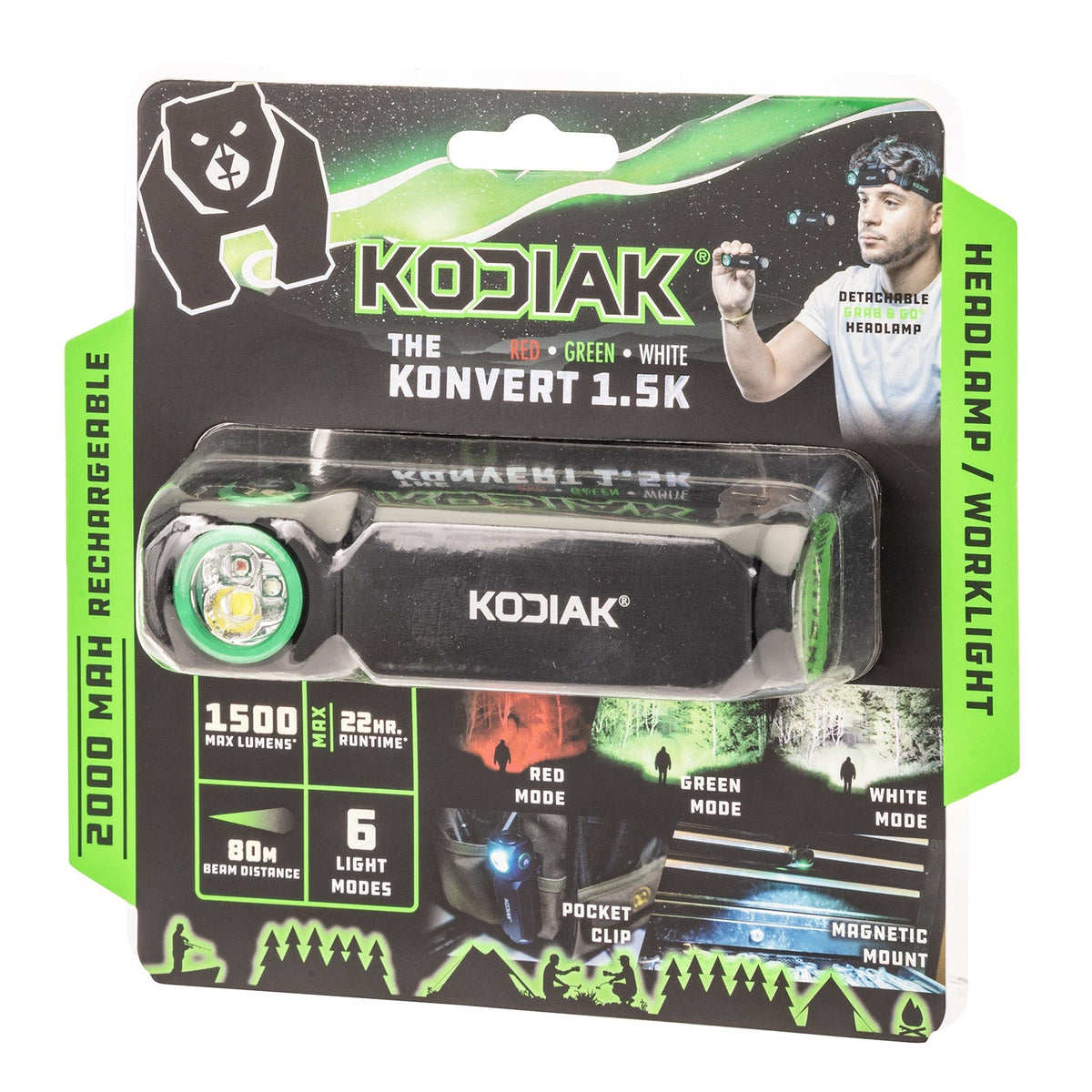 Kodiak® Konvert 1.5K RGW Headlamp