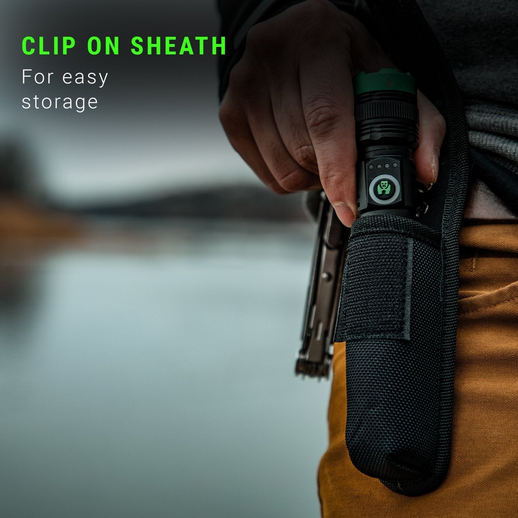 Kodiak® 2000 Lumen Rechargeable Tactical Flashlight with Magnetic Charging - LitezAll - Tactical Flashlights - 6
