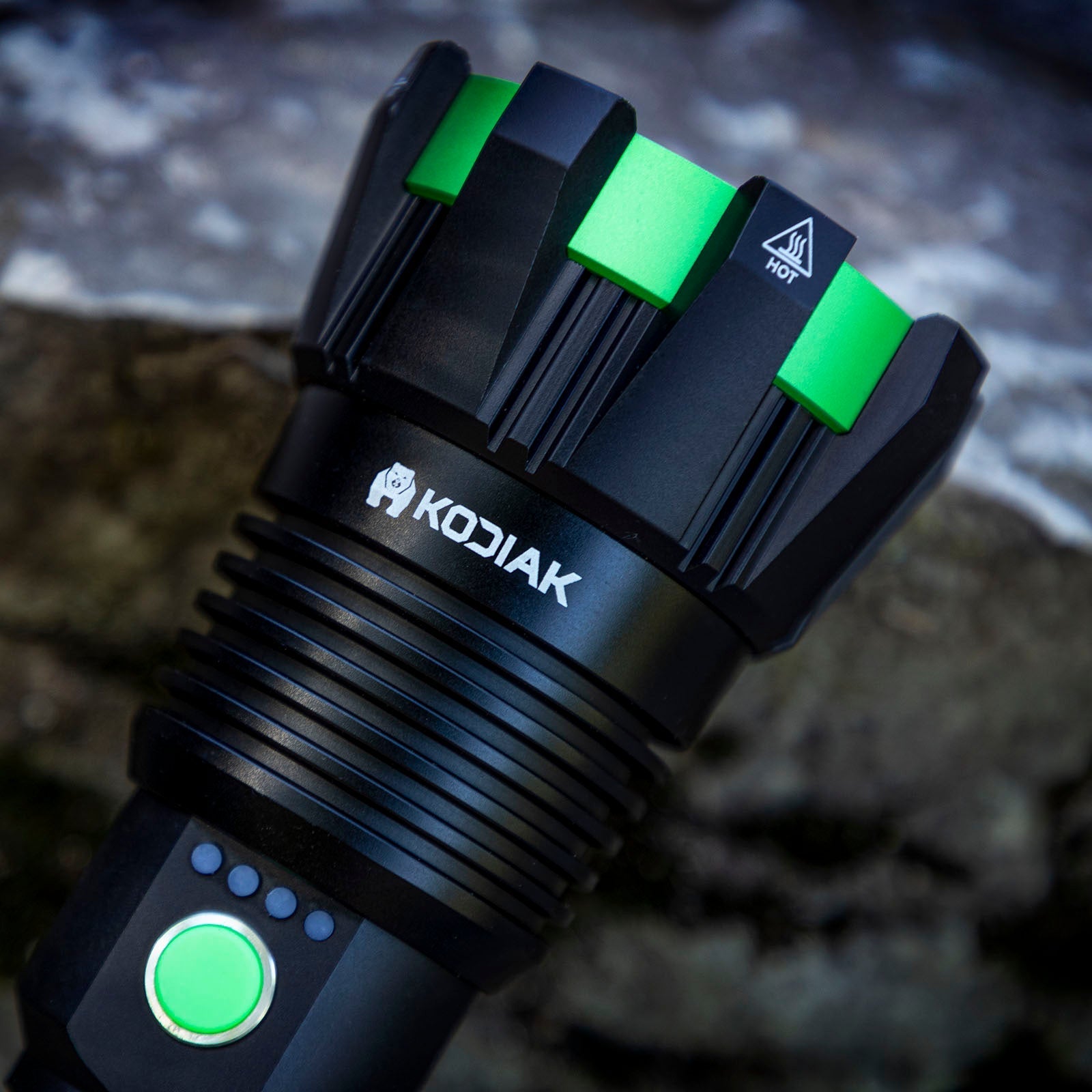 Kodiak® Kolossus 15000 Lumen Rechargeable Tactical Flashlight