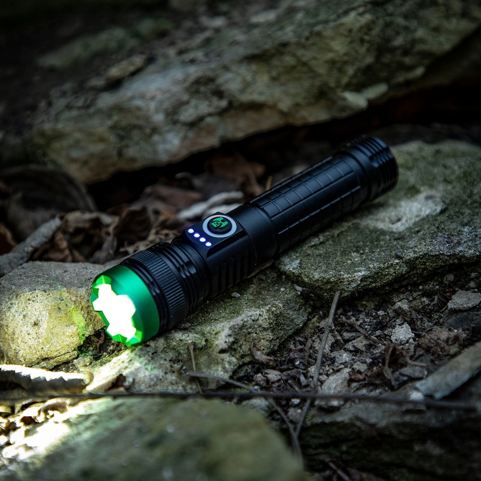 Kodiak® 2000 Lumen Rechargeable Tactical Flashlight with Magnetic Charging